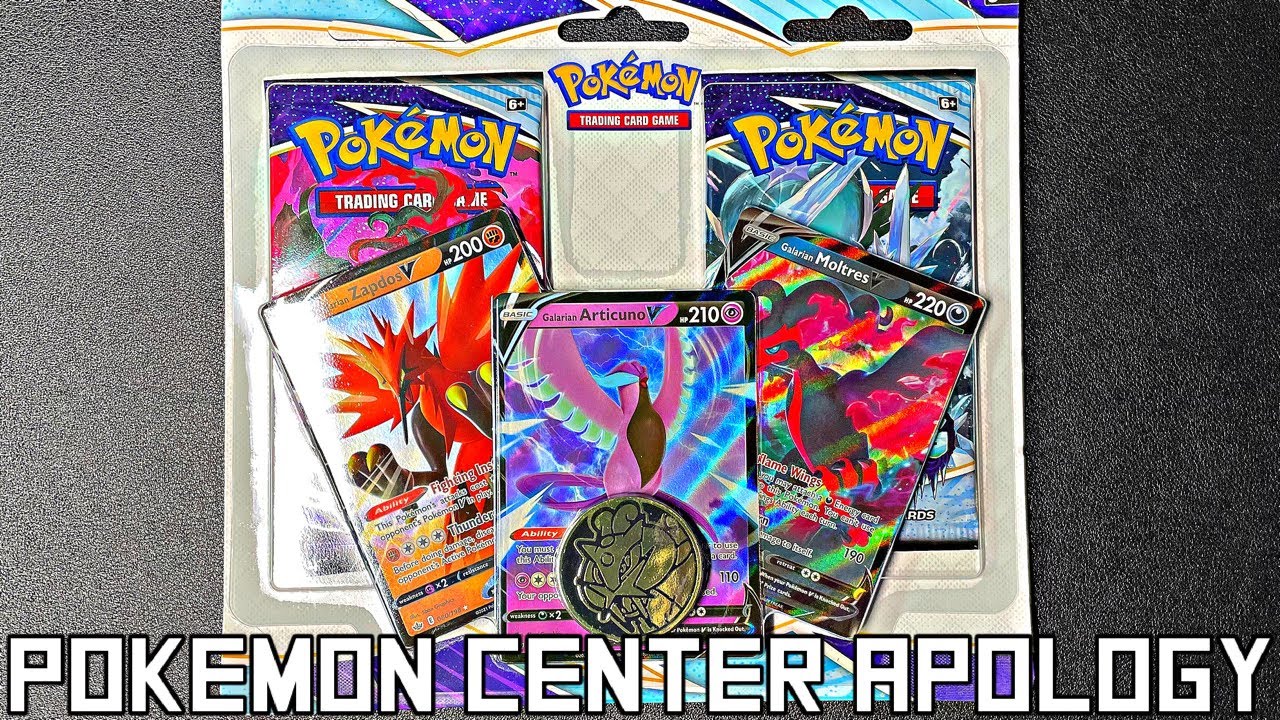 Opening Pokémon Center Apology Packs (Chilling Reign?