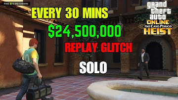 NEW UPDATE (2025) Cayo Perico Replay Glitch 💰 Guide | Earn $24  .5M Fast (GTA Online) #gta