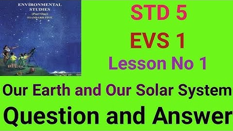 Std.5|QA|Our Earth and Our Solar System|EVS|Lesson -1|State Board|@activeRonjona