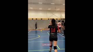 Woman playing dodgeball hits man in crotch