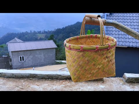 8時間で完成！持ち手付き竹かごを編む伝統の技 - YouTube