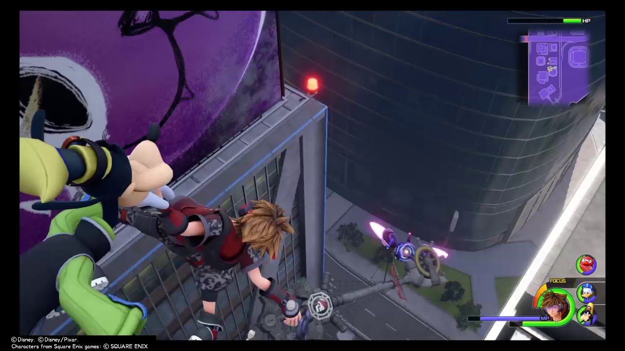 Sora Throws Goofy To His Death - Kingdom Hearts III