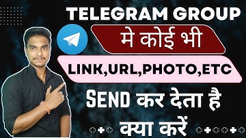 How to locked anyone link in telegram | Telegram group me koi link send na kar paye | Telegram