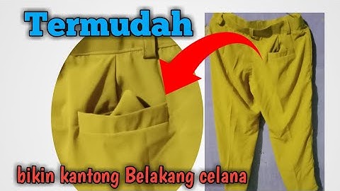 Cara membuat kantong belakang celana panjang ( saku bobok) @marfamilyarsal