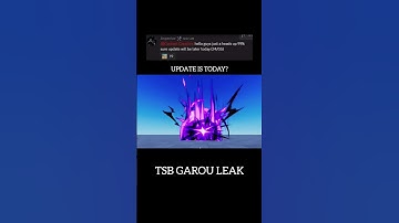 TSB UPDATE TODAY GAROU MONSTER FORM LEAK #robloxanimation #roblox #tsb #saitama #garou #memes