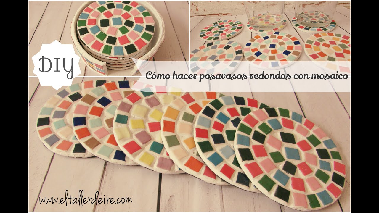 MOSAICOS DE GOMA EVA. PLATO DECORATIVO