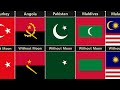 Removing crescent moon from the flags of every countries