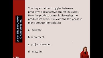 PMP® Exam -Product Life Cycle with Aileen Ellis, PMP, PgMP