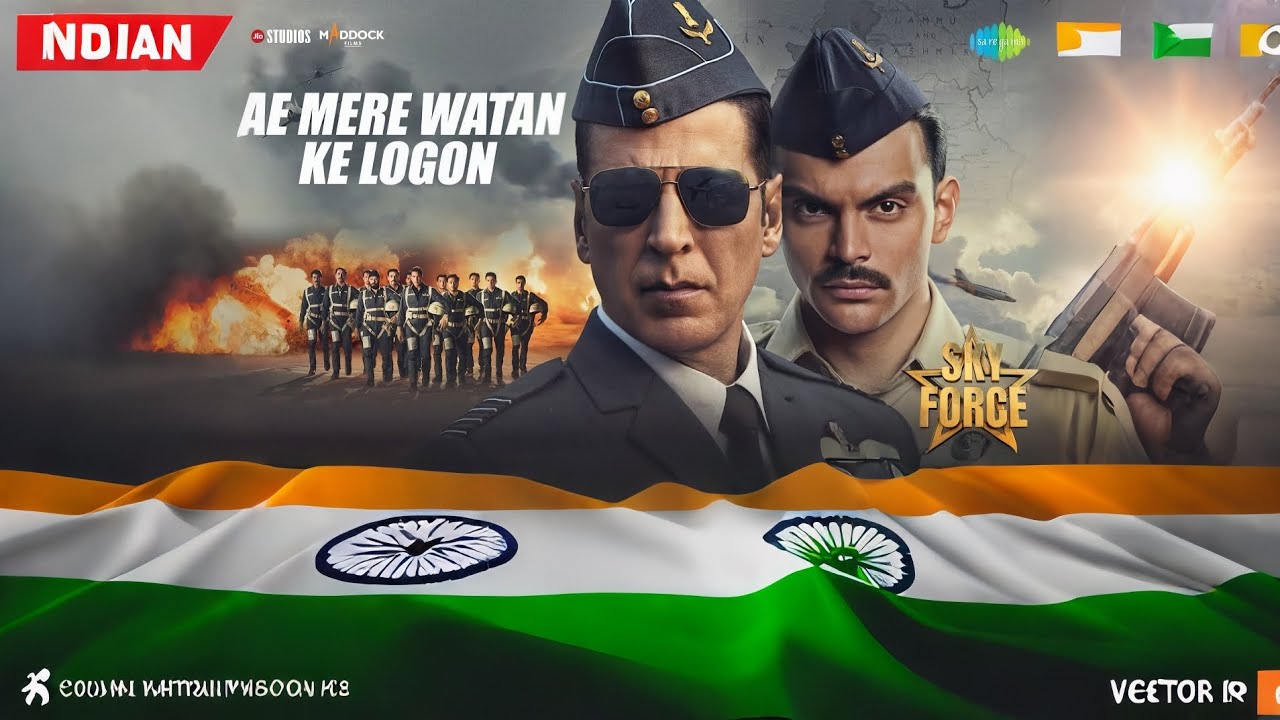 Ae Mere Watan Ke Logon | Sky Force | Akshay Kumar, Veer P, Sara, Nimrat, Lata Mangeshkar, Tanishk B