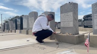 Curly's Grandson visits Curly and Shemp Howard's graves  THREE STOOGES