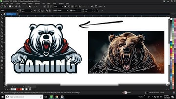 How to Create Ber or Other Mascot Logo Using coreldraw