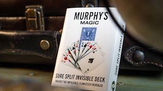 SURE SPLIT Invisible Deck Bicycle Blue by Murphy's Magic