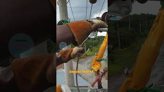 Kenapa saluran tegangan tinggi tidak dilapisi karet?