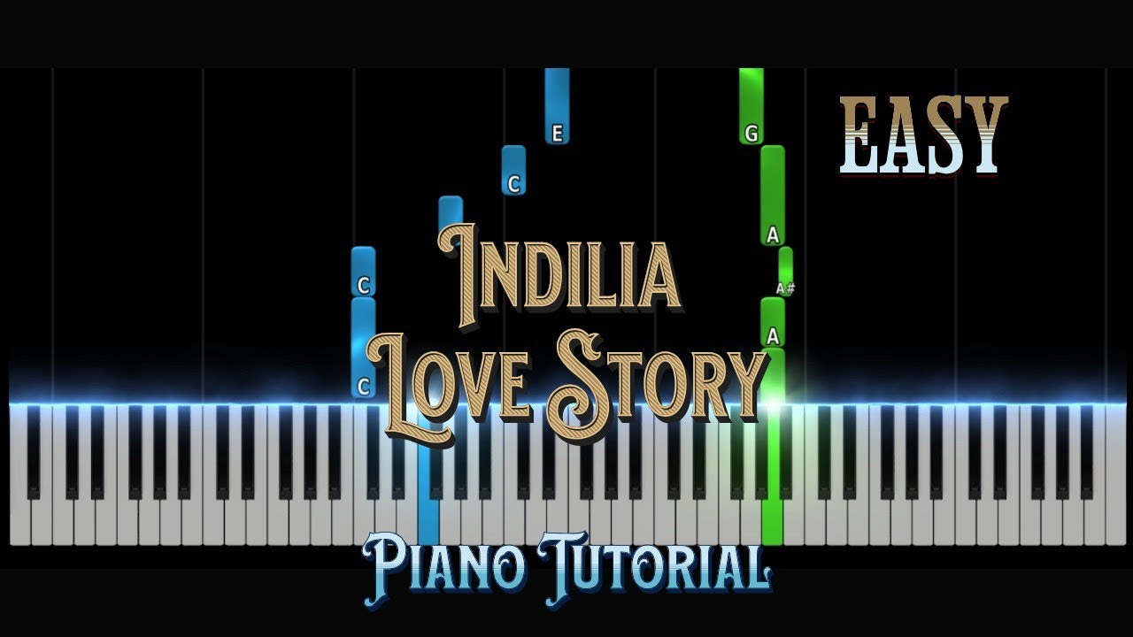 love story  indila Easy Piano Tutorial