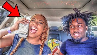 LEAVING $10,000 IN FRONT OF MY TINDER DATE TO SEE IF SHE TAKES IT!