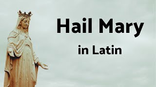 Hail Mary in Latin with English Translations (Ave Maria)