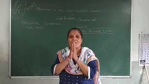 Std-5 Grammar Unit -11 Simple present Tense (Negative sentence)