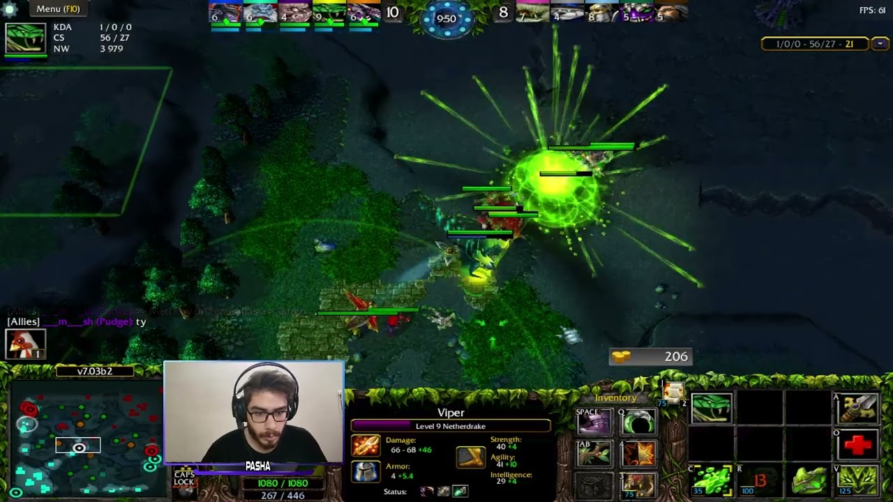 DOTA1 ATINAD VIPER MID TANK BEST GAME / BUTCHER GAV HOOK GOOD GAME SAG SUPPORT 😁