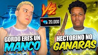 HECTORINO VS EL GORDO JAMAL POR 20.000 DIAMANTES 🔥 (REY DE LA EMOTIZA)