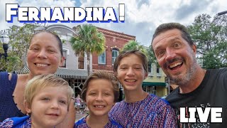 Exploring Downtown Fernandina Beach live! #outdoors #fun #family