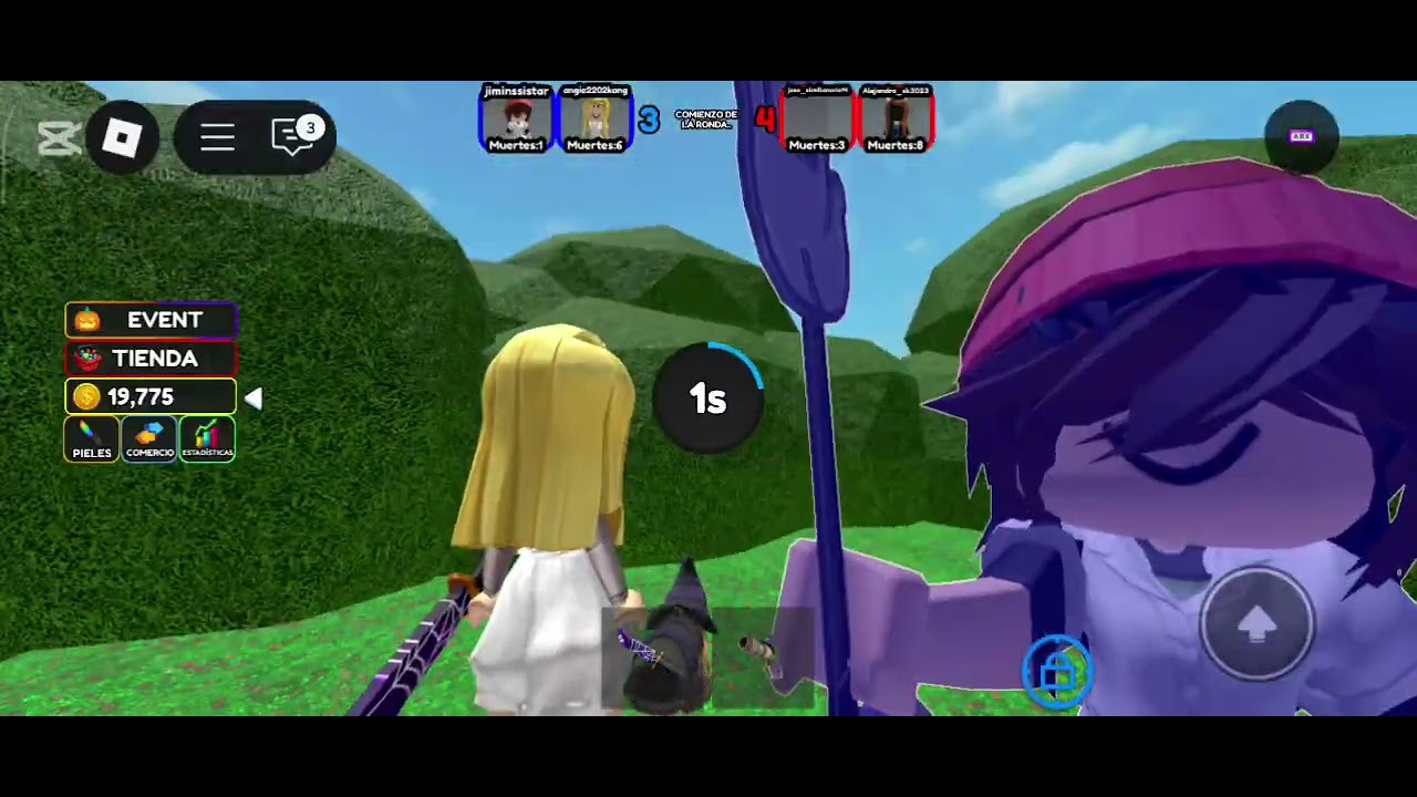 Jugando duelos con mi hermanita 💜👽