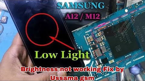 samsung a12 display light problem||samsung a12 low light |Ussamagsm