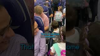 Funny Kid Brightens Airplane Pengers Day