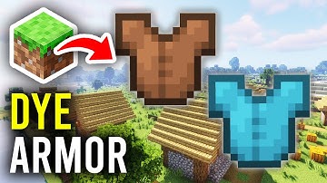How To Dye Leather Armor In Minecraft - Java & Bedrock