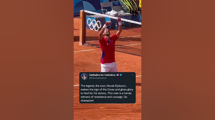 Olympics Legend Novak Djokovic gives glory to God after winning Gold!