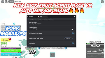 BLOX FRUITS Script Pastebin 2023 UPDATE RACE V4 AUTO FARM | FULL MOON INFO | AUTO MIRAGE (RACE V4) 🔥