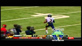 WVU's Stedman Bailey makes a leaping catch and TD run against Syracuse