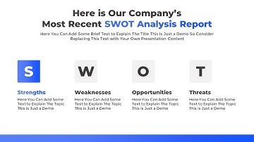 Editable SWOT Template for PowerPoint