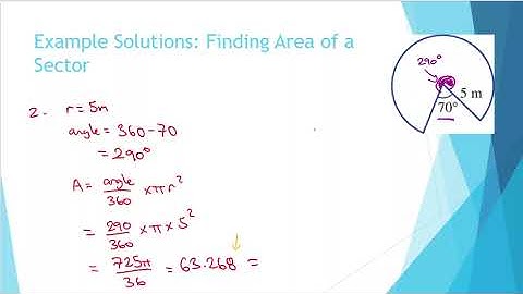 Year 8 Chapter 4F Area of a Sector & Composite Shapes with it