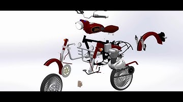 Royal Enfield  Classic 350 Assembly in Solidworks | Bullet Design |