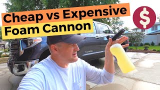 Cheap vs. Expensive Foam Cannon - $12 vs $100 Which Is Better? by The Bullock Family 403 views 3 years ago 4 minutes, 45 seconds