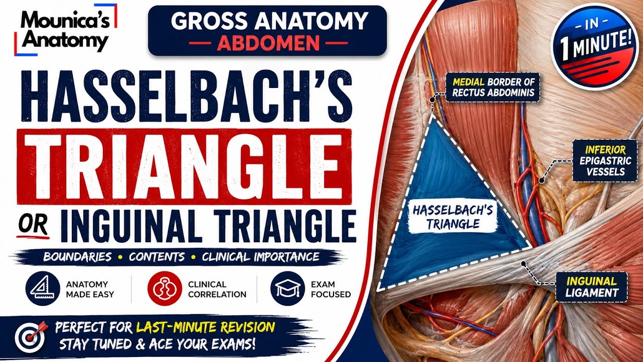 Gross Anatomy | Abdomen | Hasselbach's triangle or Inguinal triangle ...