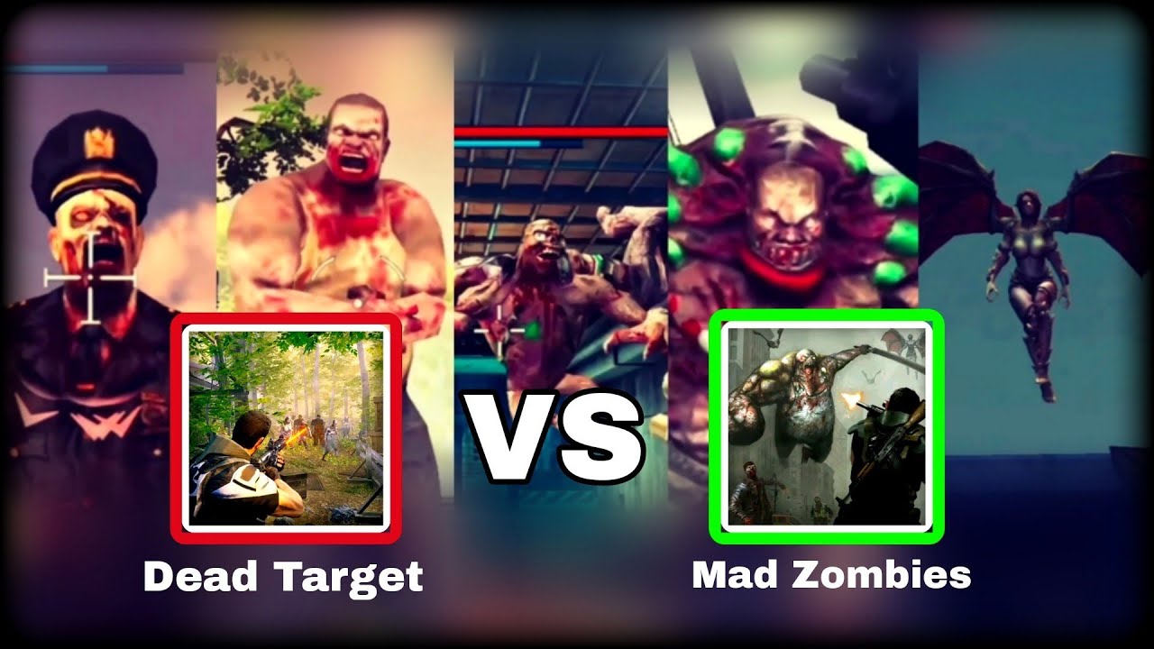 Dead Target VS Mad Zombies (All Comparison) ,#allboss ,@gamingwithapurvv 💣🔥😃👍