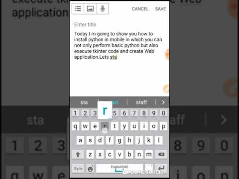 How to install python in mobile