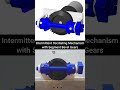 Intermittent Oscillating Mechanism with Segment Bevel Gears #3dprinting #machine #design