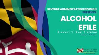 Information Brewery Alcohol eFile Training Guide