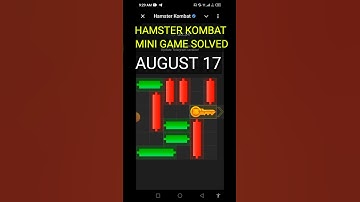 HAMSTER KOMBAT MINI GAME SOLVED AUGUST 17 #hamster #kombat #mini #games #solved #august17 #puzzle