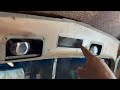 Locating spot for stereo, setting up the upper inside valance for the install 