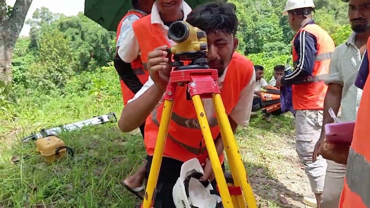 Two Peg Test( Reciprocal Levelling) Bridge Survey Project's 