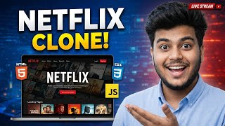 Netflix-Style Landing Page Tutorial | Interactive Movie Cards & Animations