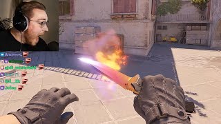 how to get burning knife in CS2