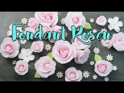 Video: Wie Man Eine Tortendekoration Macht: Fondantblumen