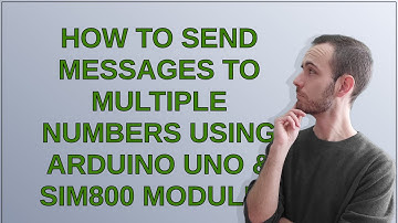 Arduino: How to send messages to multiple numbers using Arduino uno & SIM800 module?