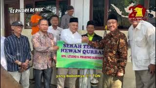 Prabowo Kurban 1.15 TON Sapi di Masjid Agung Demak