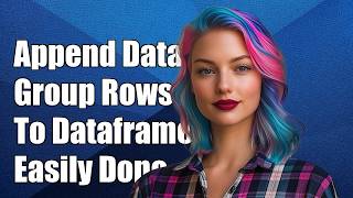 How to append group row into dataframe