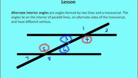 4.5 Introduction to Parallel Lines (Lesson)